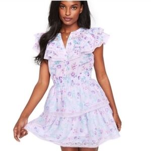 LoveShackFancy Floral Ruffle Dress